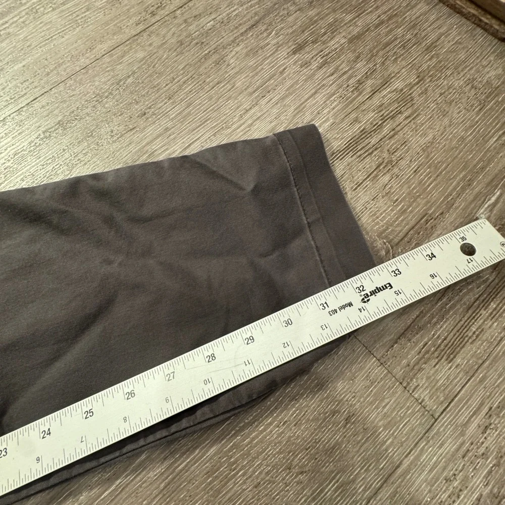Banana Republic Pants Mens 34 Gray Cotton Blend Slim Fit Chino Work Casual 34x32